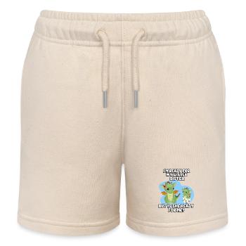 Ich Bin Bereit Für Meine Kleine Schwester, Aber - Kinder Organic Joggingshorts Mini Bolter von Stanley/Stella - Natur - Vorne