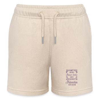 Lustige Friseurin Sprüche - Kinder Organic Joggingshorts Mini Bolter von Stanley/Stella - Natur - Vorne