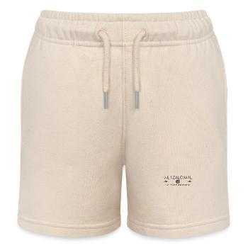 Aztec god of wind - Quetzalcoatl - Kids Organic Sweat Shorts by Stanley/Stella - soft Ecru - Front