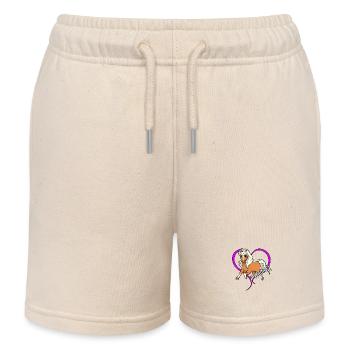 Horse lovers - Haflinger - Kids Organic Sweat Shorts by Stanley/Stella - soft Ecru - Front