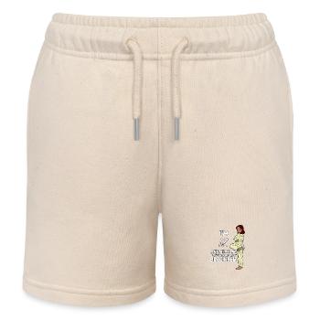 Ich bin 12 - Mädchen Karate - Kinder Organic Joggingshorts Mini Bolter von Stanley/Stella - Natur - Vorne