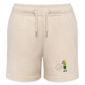 J’ai 2 ans - Observation des oiseaux garçon - Short de jogging enfant bio Stanley/Stella - écru doux - Devant