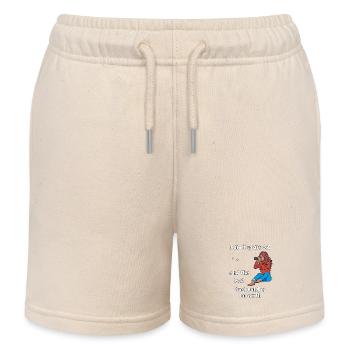 J’ai 3 ans - Observation des oiseaux des filles - Short de jogging enfant bio Stanley/Stella - écru doux - Devant