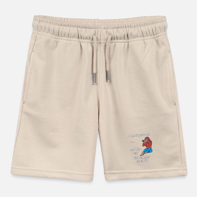 Ich bin 6 - Mädchen Vogelbeobachtung Kinder Organic Joggingshorts Mini Bolter von Stanley/Stella