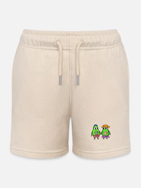 Avocado Paar - Kinder Organic Joggingshorts Mini Bolter von Stanley/Stella - Natur