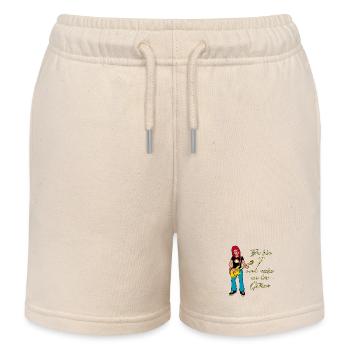 Ich bin 7 - Mädchen Gitarrist - Kinder Organic Joggingshorts Mini Bolter von Stanley/Stella - Natur - Vorne