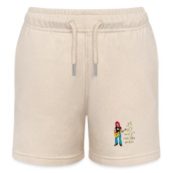 I'm 10 - Girl Guitarist - Kids Organic Sweat Shorts by Stanley/Stella - soft Ecru - Front