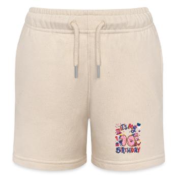 Es Ist Mein 10 Geburtstag Eagle 4. Juli - Kinder Organic Joggingshorts Mini Bolter von Stanley/Stella - Natur - Vorne