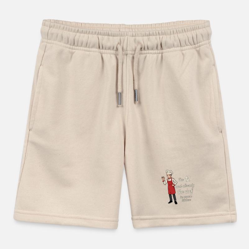 I'm 12 - Young Chef Kids Organic Sweat Shorts by Stanley/Stella