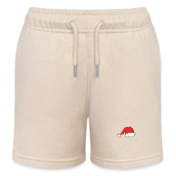Chapeau de Père Noël Chapeau de Père Noël - Short de jogging enfant bio Stanley/Stella - écru doux - Devant