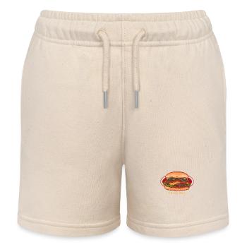 Hamburg Fast Food Fast Food Burger Cadeau - Short de jogging enfant bio Stanley/Stella - écru doux - Devant