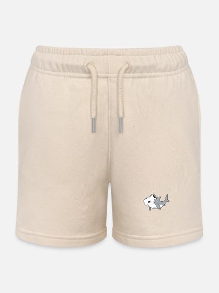 Kawaii Hammerhai - Kinder Organic Joggingshorts Mini Bolter von Stanley/Stella - Natur