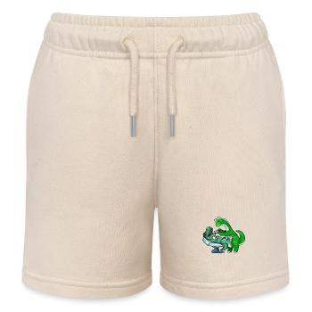 TREX chez le dentiste Brachiosaurus - Short de jogging enfant bio Stanley/Stella - écru doux - Devant