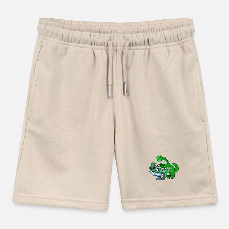 TREX chez le dentiste Brachiosaurus Short de jogging enfant bio Stanley/Stella