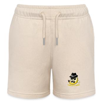 Süße Kawaii Gangster Mafia Banane mit Spruch - Kinder Organic Joggingshorts Mini Bolter von Stanley/Stella - Natur - Vorne