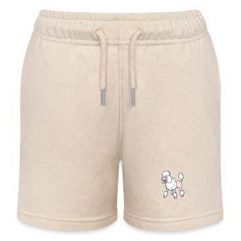 Kawaii Pudel - Kinder Organic Joggingshorts Mini Bolter von Stanley/Stella - Natur - Vorne