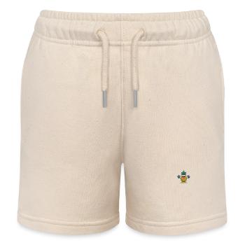 Kawaii süße Ananas mit Hanteln Workout Fitness - Kinder Organic Joggingshorts Mini Bolter von Stanley/Stella - Natur - Vorne