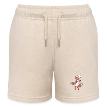 Fuchs est pizzaïolo - Short de jogging enfant bio Stanley/Stella - écru doux - Devant