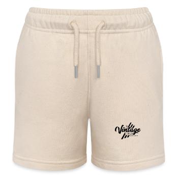 Jahrgang 1963 Geburtstag Vintage Sprüche - Kinder Organic Joggingshorts Mini Bolter von Stanley/Stella - Natur - Vorne