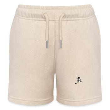 Pinguin spielt Eishockey - Kinder Organic Joggingshorts Mini Bolter von Stanley/Stella - Natur - Vorne