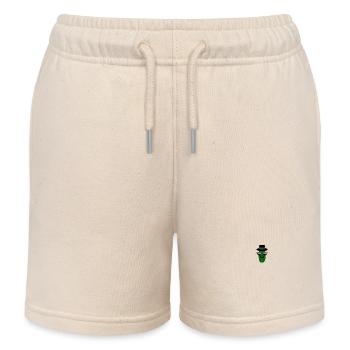 Gangster Mafia Concombre avec lunettes de soleil Pocket Desig - Short de jogging enfant bio Stanley/Stella - écru doux - Devant