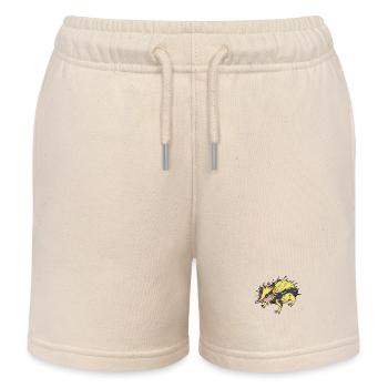 Kawaii striped tenrecs - Kids Organic Sweat Shorts by Stanley/Stella - soft Ecru - Front