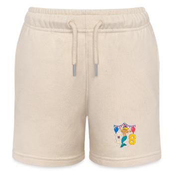 Mit Meerjungfrau - Mädchen Geburtstag 8 Jahre - Kinder Organic Joggingshorts Mini Bolter von Stanley/Stella - Natur - Vorne