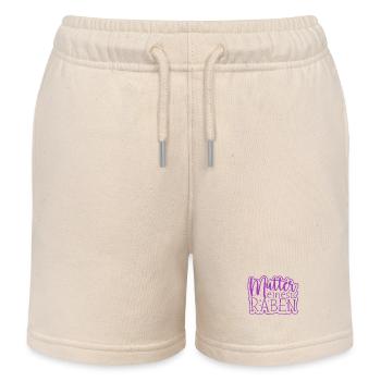 Mutter eines Raben - Rabenmutter - Kinder Organic Joggingshorts Mini Bolter von Stanley/Stella - Natur - Vorne