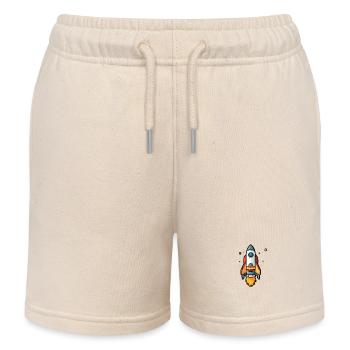 Rocket - Kids Organic Sweat Shorts by Stanley/Stella - soft Ecru - Front