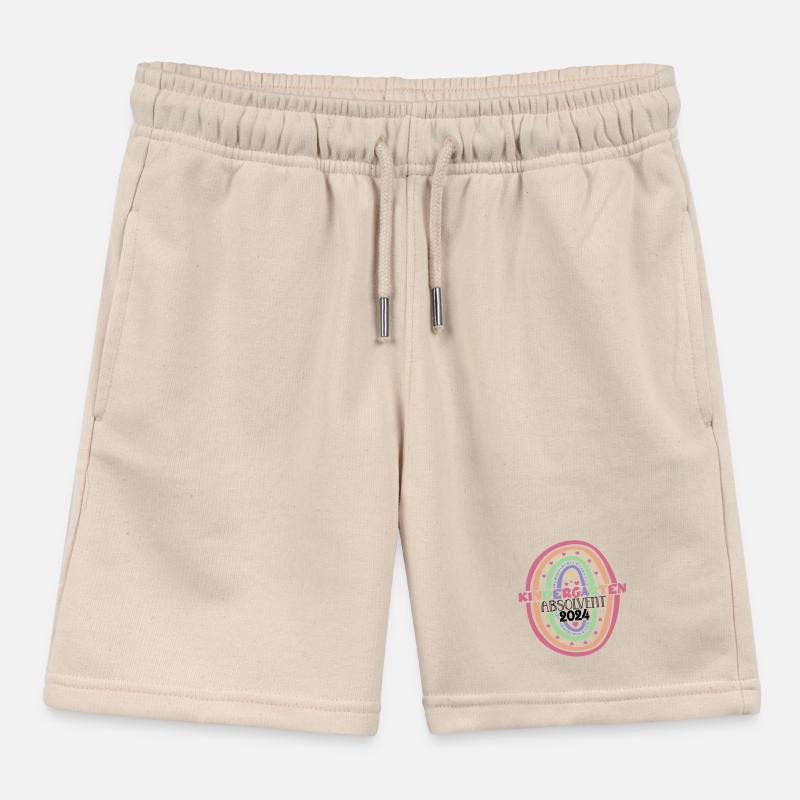 Kindergarten Absolvent 2024 Regenbogen Einschulung Kinder Organic Joggingshorts Mini Bolter von Stanley/Stella