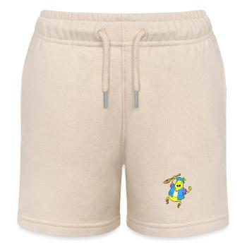 Personnage RPG - Barde - Poire - Short de jogging enfant bio Stanley/Stella - écru doux - Devant