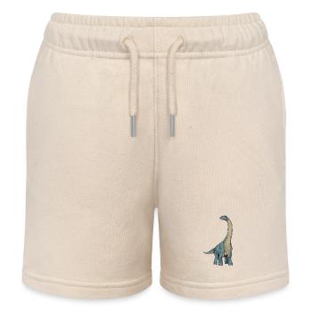 Zeichnung des Apatosaurus - Kinder Organic Joggingshorts Mini Bolter von Stanley/Stella - Natur - Vorne