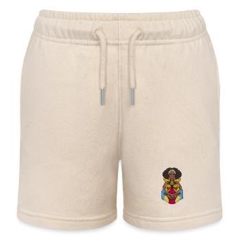 Göttin der Yoruba Religion - Oshun - Kinder Organic Joggingshorts Mini Bolter von Stanley/Stella - Natur - Vorne