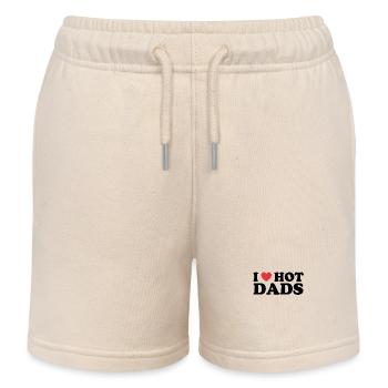 L’amour de papa chaud - Short de jogging enfant bio Stanley/Stella - écru doux - Devant