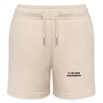 Meine Heiße Freundin Lieben - Kinder Organic Joggingshorts Mini Bolter von Stanley/Stella - Natur - Vorne