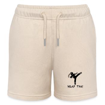 Muay Thai - Kinder Organic Joggingshorts Mini Bolter von Stanley/Stella - Natur - Vorne