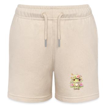 Gartenfee Frosch Gärtnerin Garten Geschenk - Kinder Organic Joggingshorts Mini Bolter von Stanley/Stella - Natur - Vorne