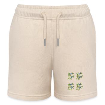 heidelbeere 4fach - Kinder Organic Joggingshorts Mini Bolter von Stanley/Stella - Natur - Vorne