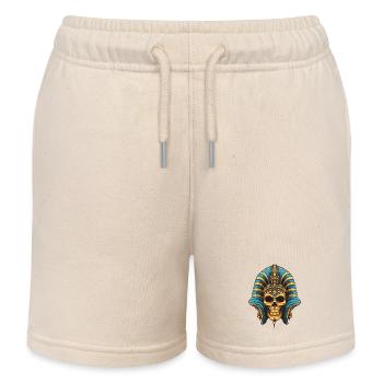 Pharaoh's Skull - Kids Organic Sweat Shorts by Stanley/Stella - soft Ecru - Front
