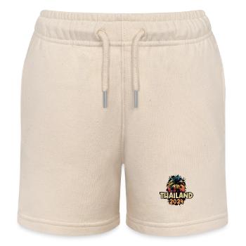 Thailand 2024 Urlaub Spruch - Kinder Organic Joggingshorts Mini Bolter von Stanley/Stella - Natur - Vorne