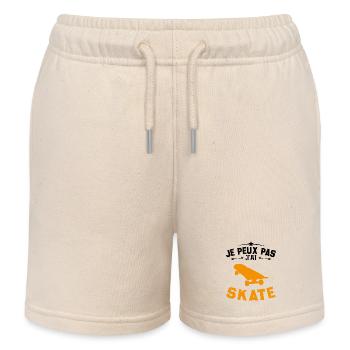 Ich kann nicht skaten - Kinder Organic Joggingshorts Mini Bolter von Stanley/Stella - Natur - Vorne