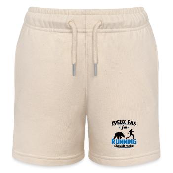 Je Peux Pas J ai Running Et Je Suis Motivé - Short de jogging enfant bio Stanley/Stella - écru doux - Devant