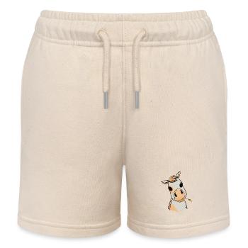 Foal Baby Horse Child Birthday Gift Child - Kids Organic Sweat Shorts by Stanley/Stella - soft Ecru - Front