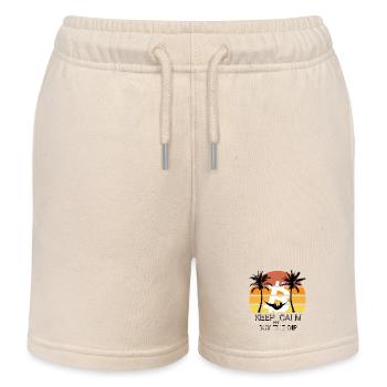 RUHE BEWAHREN BITCOIN KAUFEN - Kinder Organic Joggingshorts Mini Bolter von Stanley/Stella - Natur - Vorne