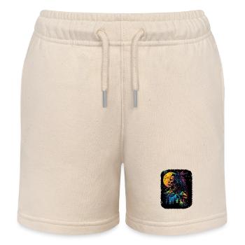 Vintage Wald Indianer Natur Wildnis - Kinder Organic Joggingshorts Mini Bolter von Stanley/Stella - Natur - Vorne