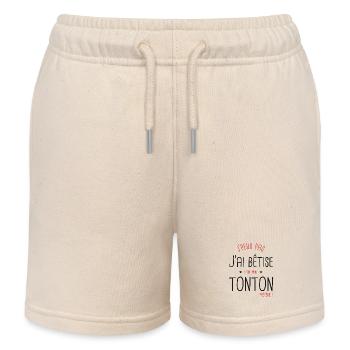 I can't I messed up with Uncle Favorite - Kids Organic Sweat Shorts by Stanley/Stella - soft Ecru - Front