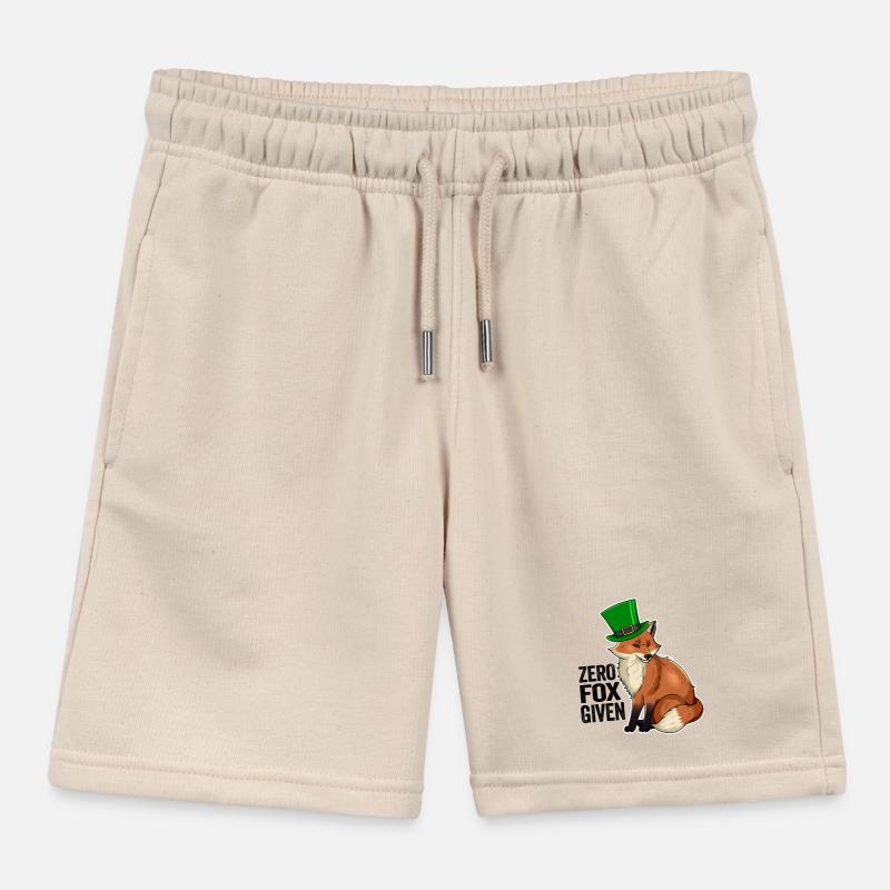 Zero Fox Given Jeu de mots mignon Kawaii Irish Fox Short de jogging enfant bio Stanley/Stella