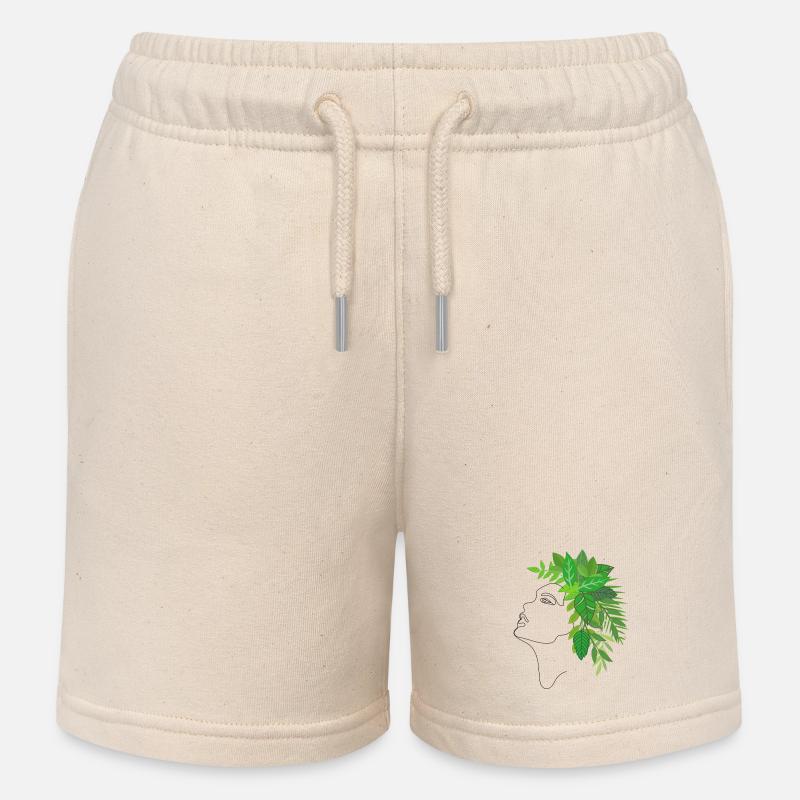 Terre Mère - Short de jogging enfant bio Stanley/Stella - écru doux