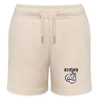 Boxe - Short de jogging enfant bio Stanley/Stella - écru doux - Devant