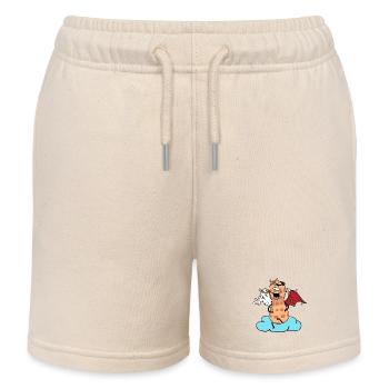 Céleste cacahuète ange petit diable nuage noix - Short de jogging enfant bio Stanley/Stella - écru doux - Devant